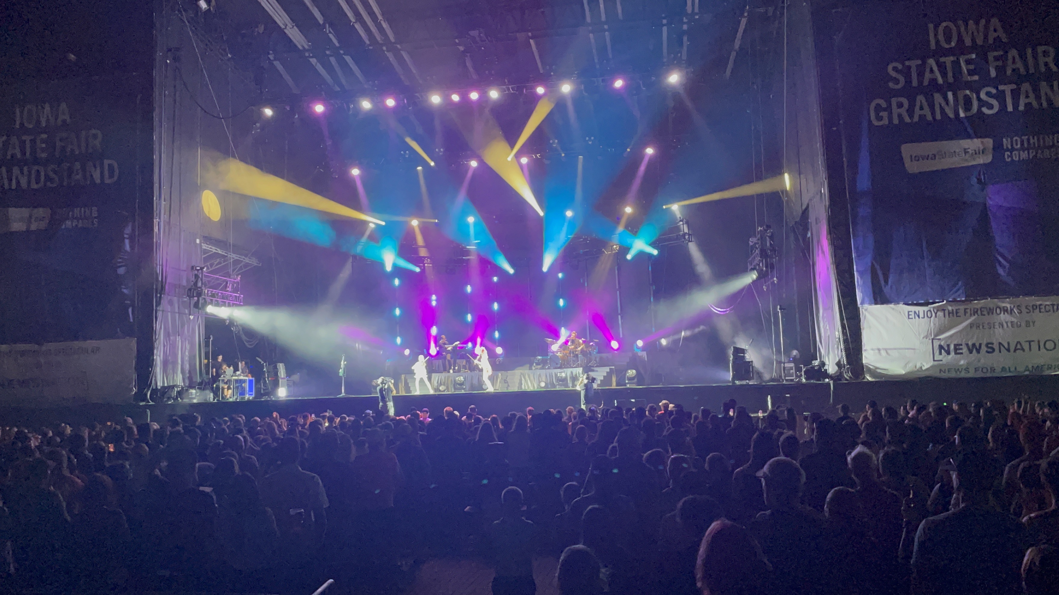 Live music performance at the Iowa State Fair Grandstand